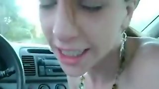 Cum swallowing car