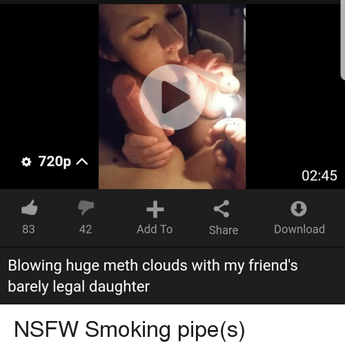 Blowing meth smoke