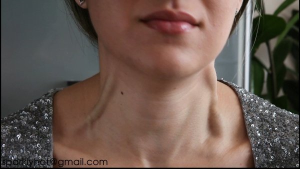 Wishbone reccomend female neck veins
