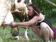 Halfback reccomend lesbian cow milking